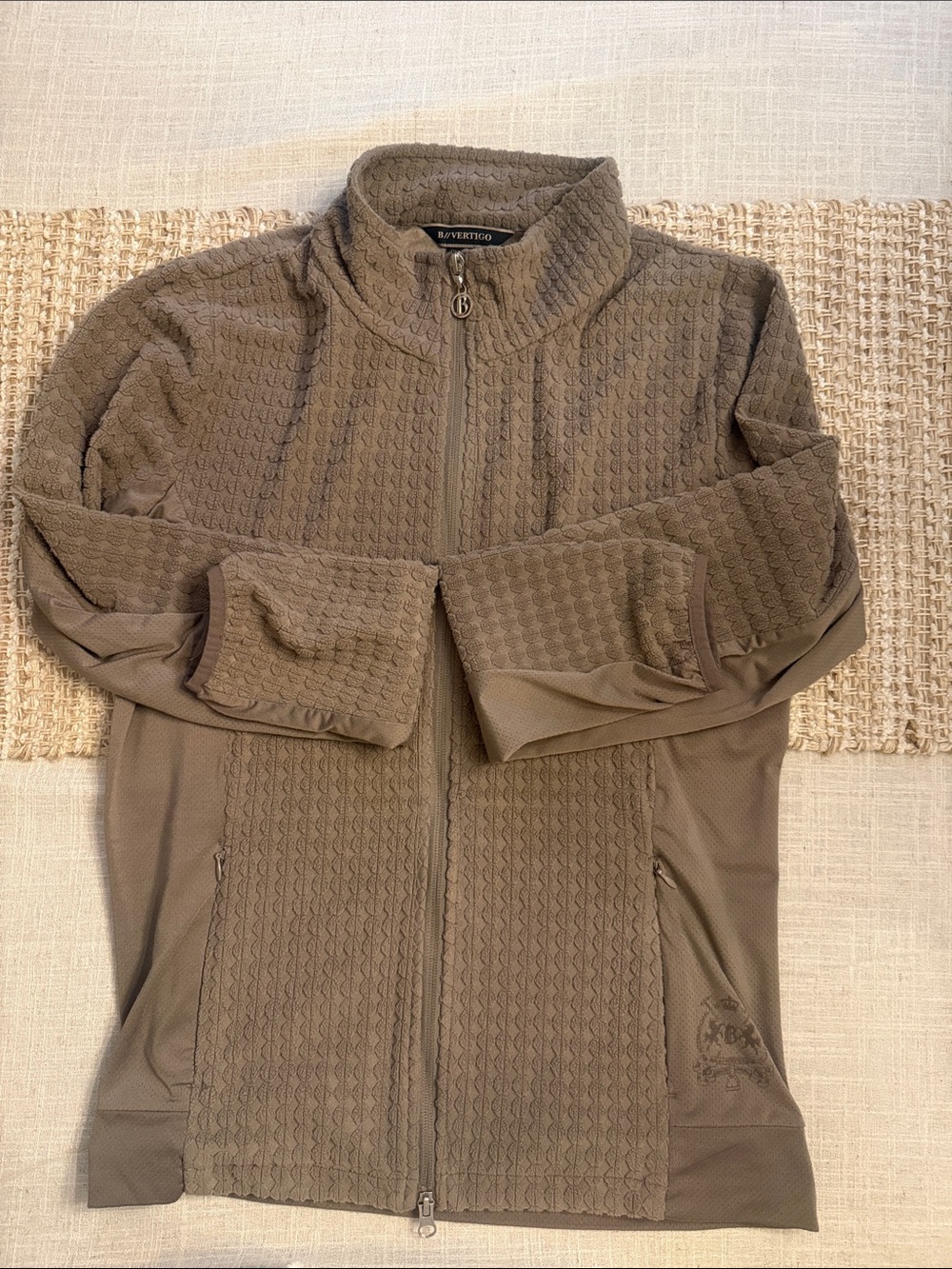 B Vertigo Fleece Lightweight Zip Up - Mushroom - Size 12